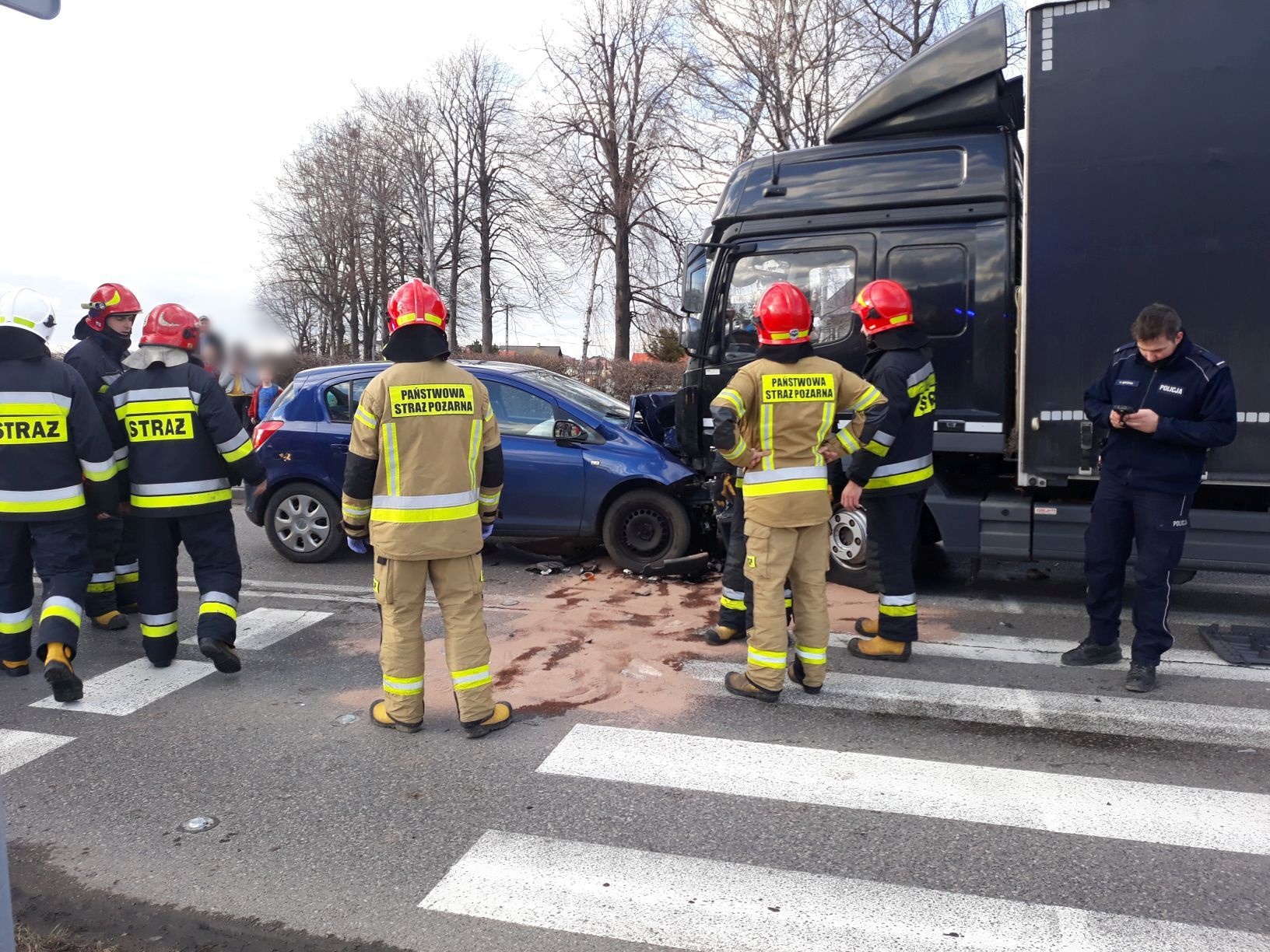 Wypadek w Czańcu, zderzenie ciężarówki z osobówką