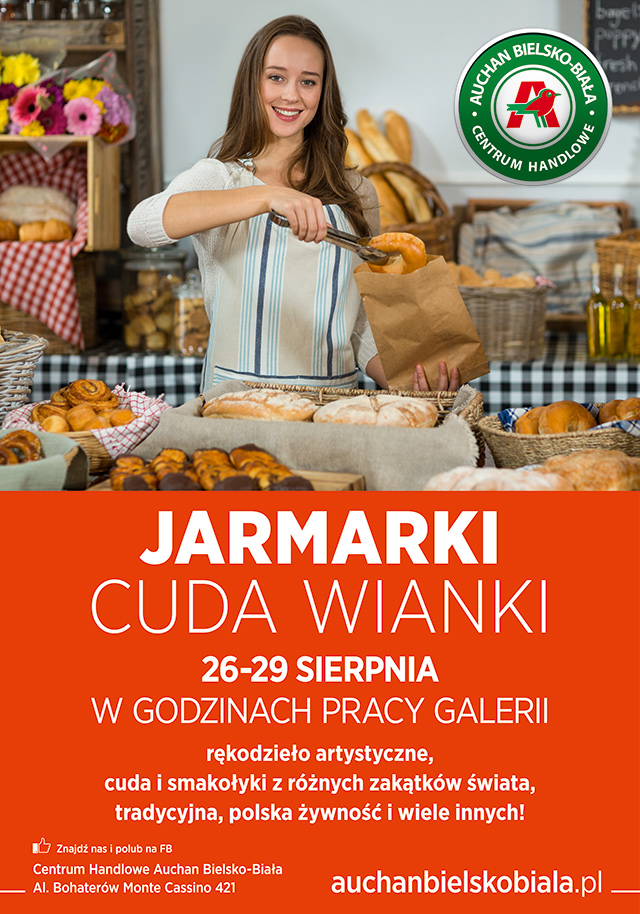Jarmark produktów regionalnych i rękodzieła w Centrum Handlowym Auchan Bielsko-Biała