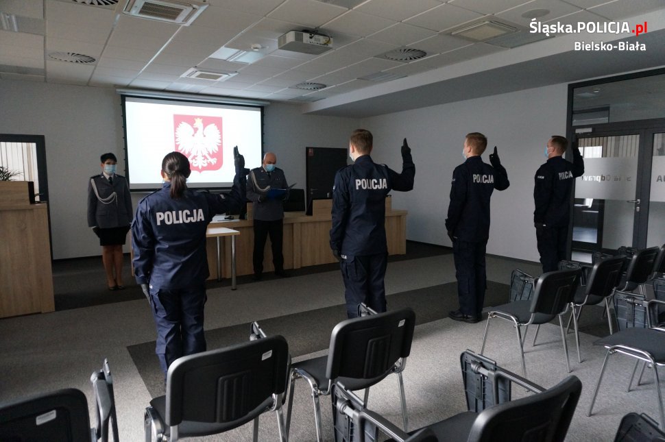 Nowi policjanci w Bielsku-Białej