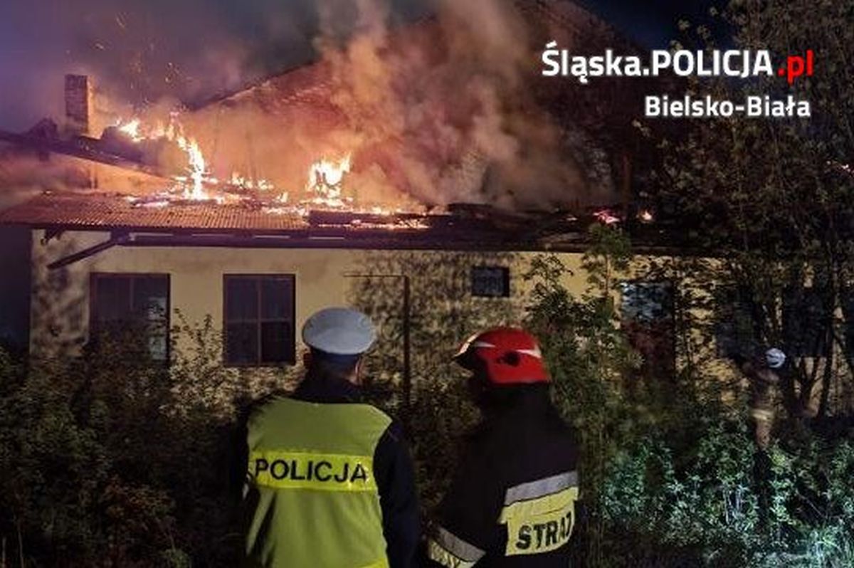 Szczegóły dotyczące nocnego pożaru w Bielsku-Białej