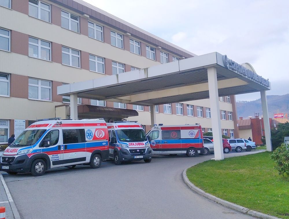 Remont na terenie bielskiego szpitala