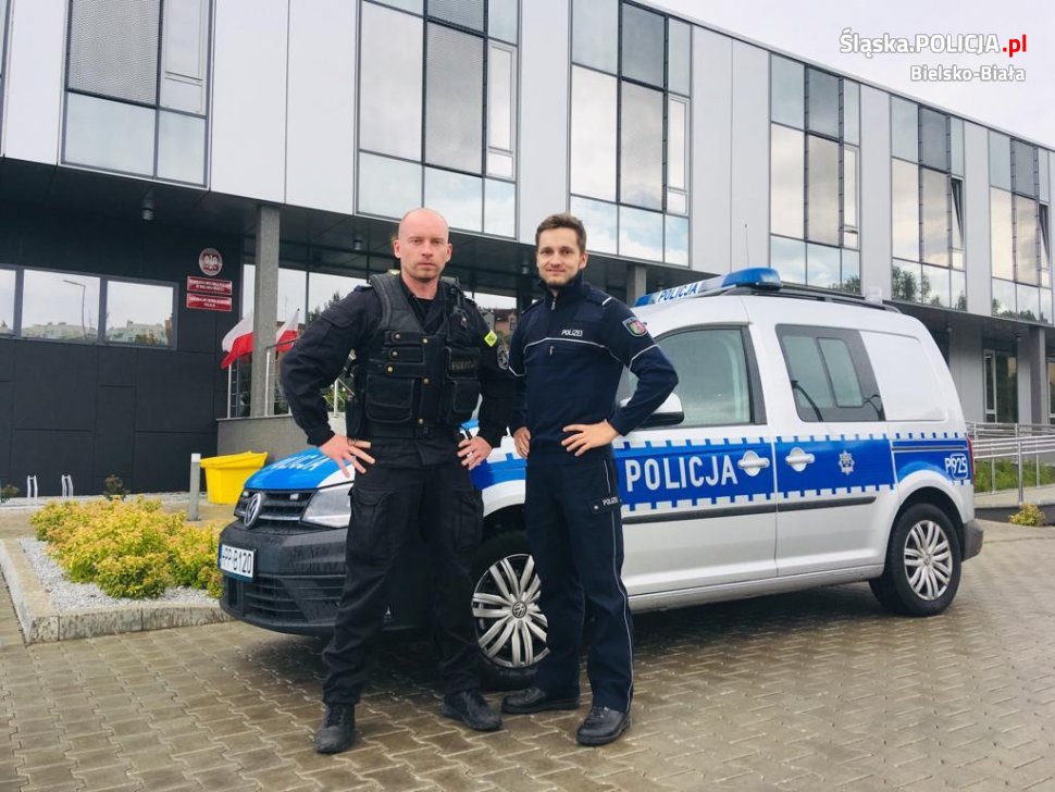 Policjant z Niemiec pomógł w zatrzymaniu bandytów w Bielsku-Białej